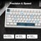 EPOMAKER HE80 Hall Effect Gaming Keyboard 8K Polling &amp; 32K Scan Creamy Gasket DKS SOCD Hot-Swappable RGB Backlit Wired Gaming Keyboard for PC &amp; Mac (White)