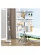 Foldable Clothes Drying Stand Multilayer Clothes Drying Rack Indoor Outdoor Laundry Clothes Airer Hanger Strong Wind Resistance for Socks Underwear Pants Towel Bras and Baby Clothes (Silver)