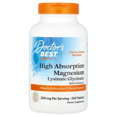 Doctor&rsquo;s Best High Absorption Magnesium, 240 Tablets, 200 mg