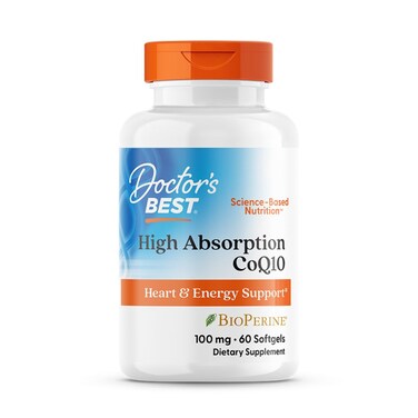 Doctor's Best High Absorption Coq10, 100 mg, 60 Softgels