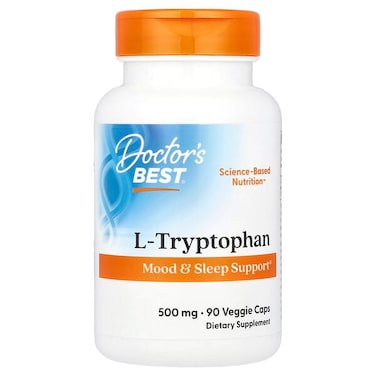 Doctor's Best L-Tryptophan, 90 Veggie Capsules, 500 mg