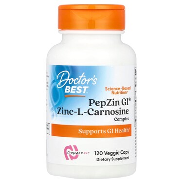 Doctor's Best Pepzin Gi, Zinc-l-carnosine Complex, 120 Veggie Capsules