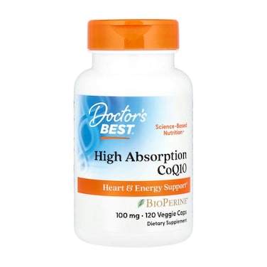 Doctor's Best High Absorption Coq10, 100 mg, 120 Softgels