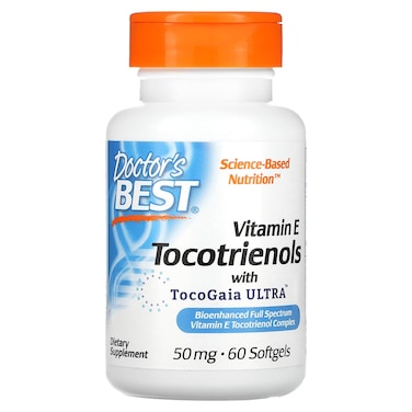 Doctor's Best Vitamin E Tocotrienols, 60 Softgels, 50 mg