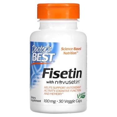 Doctor's Best Fisetin, 30 Veggie Capsules, 100 mg