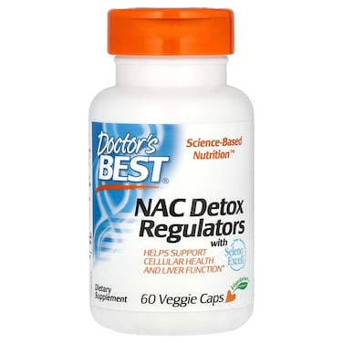 Doctor&rsquo;s Best NAC Detox Regulators, 60 Veggie Capsules