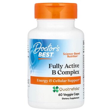 Doctor&rsquo;s Best Fully Active B Complex, 60 Veggie Capsules