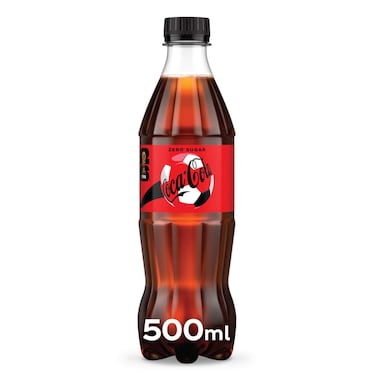 Coca-Cola Zero Sugar Carbonated Soft Drink PET Bottle, 500ml