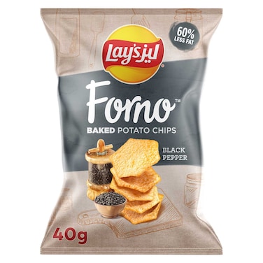 Lay's Forno Black Pepper Potato Chips  40g