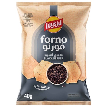 Lay&rsquo;s Forno Black Pepper Baked Potato Chips, 40g