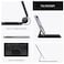 ZOOMEE Magic Keyboard Case For iPad Air 13 inch M3 2025 M2 Pro 12.9 Smart Cover Folio Multi-touch Magnetic Backlit Wireless Black