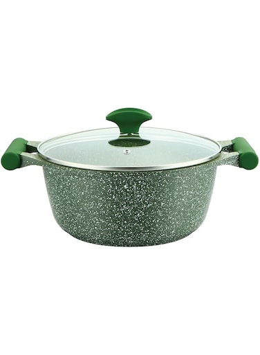 Prestige Essentials Casserole w/lid Granite Non-Stick Aluminium Green 20cm PR81108