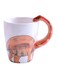 Animals 3D Ceramic Dinosaur Character Design Coffee Mugs, Tea Cups, Funny Creative Ceramic Drinkware Milk Cups, Large Capacity 400ml. (Long Neck)