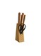 Kitchen Knife Set- DC3792 Includes Chef, Slicer, Utility, Steak, Paring Knives and Scissors Stylish Wooden Holder and Handle