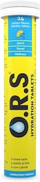 O.R.S Hydration Tablets - Soluble Sports Hydration Tablets With Natural Lemon Flavour, 24 Tablets