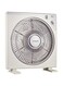 Sonashi SBF-7032 12-Inch Box Fan - Portable Table Fan w/ 3 Speed Settings, Timer, White, Lightweight   Box Fan   Home Appliance