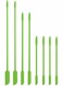 Mini Silicone Spatula - 8 Pieces Makeup Spatula-Small Silicone Spatula - KASTWAVE Thin Spatula Set for Skinny Openings - Tiny Scraper for Jar, Kitchen Bottles, Cosmetic (Green)