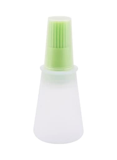 Silicone Oil Bottle with Brush Green 5 x 12cm