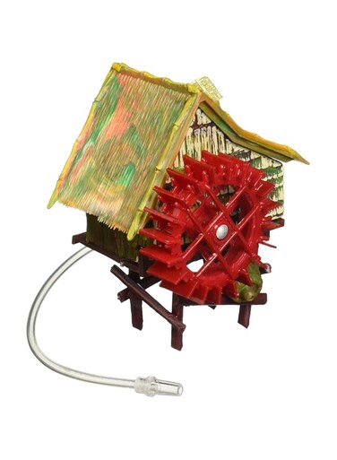 Penn-Plax Aerating Action Ornament, Rice Mill &ndash; Spinning Wheel &ndash; Small