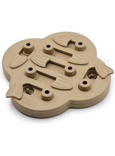 Outward Hound Nina Ottosson Dog Hide N' Slide Tan Interactive Treat Puzzle Dog Toy