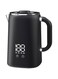 Electric Kettle, 304 Stainless Steel Interior, BPA-Free, Double Wall 1.7L Hot Water Boiler, 1500W Tea Kettle with Auto Shut-Off &amp; Boil Dry Protection, LED Indicator