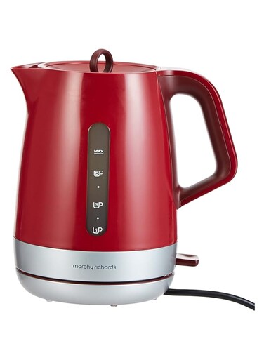 Morphy Richards CHROMA PLASTIC JUG KETTLE - Red, 101209"Min 1 year manufacturer warranty