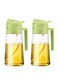 2Pcs Olive Oil Dispenser, 2 in 1 Oil Sprayer for Cooking, 16oz/470ml Glass Oil Spray Bottle, Food-grade Oil Dispenser and Oil Sprayer for Kitchen, Salad, Frying, BBQ