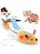 Mimiblack Remote Control Rat Toy for cats, Electronic RC Mouse Toy Emulation Flocking Rat Toy,Moving Mice Interactive Toy for cat kitten Dog Kid indoor/outdoor Exercise, USB Rachargeable(Yellow)