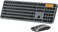 ProtoArc Backlit Bluetooth Keyboard and Mouse for Mac, KM100-A Full Size Wireless Keyboard Mouse for Mac, Multi-Device Rechargeable for MacBook Pro/Air, iPhone, iPad, Space Gray