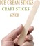 150 Pcs Craft Sticks Ice Cream Sticks,6" x 3/4" Sticks Natural Wood Popsicle Craft Sticks Treat Sticks Ice Pop Sticks for DIY Crafts