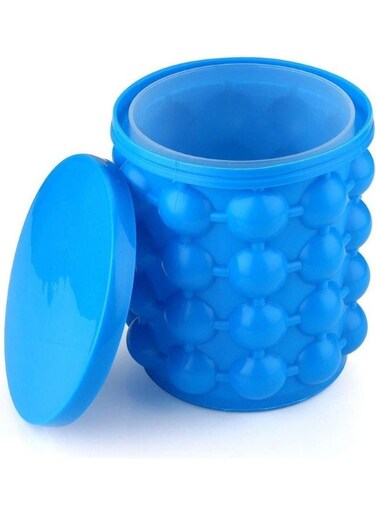 One Bucket Shape Ice Cube Maker Blue 20x15x20cm