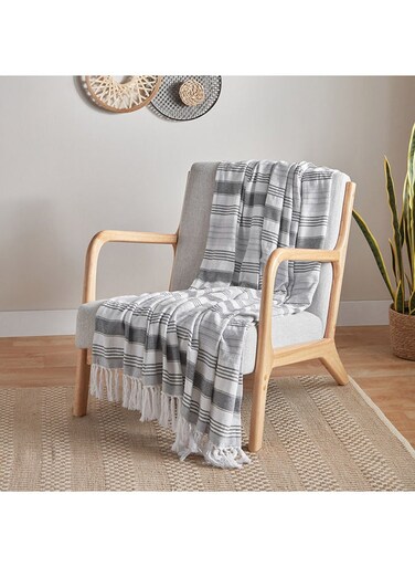 Box Austin Cotton Woven Throw 152 x 127 cm