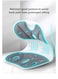 Yon Seat Cushion and Lumbar Support Pillow Orthopedic Memory Foam Chair Back Cushion for Sciatica Lower Back &amp; Tailbone Pain Relief, Adjustable Recliner Ergonomic Washable Versatile Pad for Car Office&iuml;&frac14;&circ;35*30*33 cm, Grey/White)