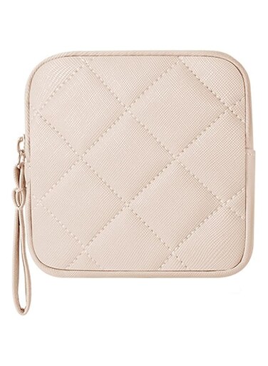 Portable Sanitary Napkin &amp; Tampon Storage Bag, Zipper Period Pouch for Teens and Women