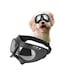 Dog Goggles for Medium Dog Puppy, Dog Sunglasses UV Protection Dog Goggles Dog Eye Protection Hiking Dog Sunglasses Dog Protective Eyewear Hiking Pet Goggles for Dog Driving Hiking, Silver Lens