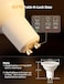 Lepro BG1 AI Smart Bulbs GU10, 400lm 4.5W Spotlight Bulb Dimmable, RGB 2700K-5700K, 50W Halogen Equivalent, Personalized AI Lighting Designer, Voice Control Music Sync, Bluetooth &amp; WiFi Bulb, 2 Packs