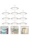 Pack Baby Hangers Extendable Infant Hangers Kids Coat Hangers with Stackable Hooks for Closet Non-Slip Toddler Hangers for Kids Children Clothes Dresses