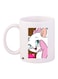 Kitty Printed Coffee Mug White/Pink/Brown 11ounce