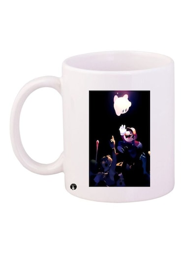Super Mario Printed Coffee Mug White/Black/Red
