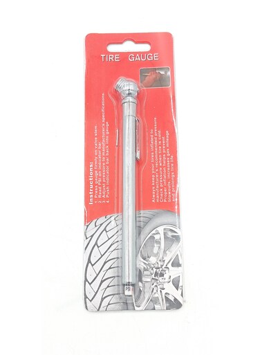 AL ARQAM Car Tyre Tire Air Pressure Test Meter Gauge Pen Silvery