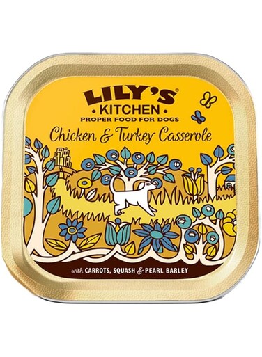 Lily's Kitchen Chicken &amp; Turkey Casserole Wet Dog Food - 150G