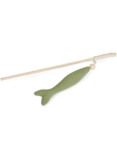 Camon Wooden Fishing Rod with Cotton and Polyester Fish