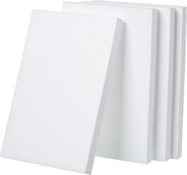 4pcs Craft Foam Block   30x20x2cm   Rectangle Polystyrene Foam   Thermocol   Styrofoam   for Art Sculpting   Flower Arrangements   Modeling   DIY Arts and Crafts   School Office Home