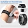 specton Comfort Durable Silicone Wristband Compatible with WHOOP 4.0 Band, Soft Silicone Sports Loop Strap for Men &amp; Women, with U Shapped Connector  Black Grey