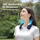 JISULIFE Portable Neck Fan, Hands Free Bladeless Fan, 4000 mAh Battery Operated Wearable Personal Fan, Leafless, Rechargeable, Headphone Design, USB Powered Desk Fan,3 Speeds-Blue