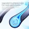 JISULIFE Portable Neck Fan, Hands Free Bladeless Fan, 4000 mAh Battery Operated Wearable Personal Fan, Leafless, Rechargeable, Headphone Design, USB Powered Desk Fan,3 Speeds-Blue