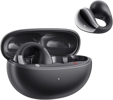 QCY Crossky C30 Open Ear Earbuds, Bluetooth 5.4 Clip-On Headphones, Lightweight Comfort, Stable Fit, Spatial Audio, Clear Call, Dual Connection, Waterproof Sport Earphones for Fitness/Running