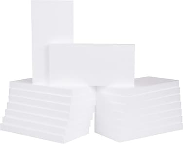 CRAFT MAGIC 12pcs Craft Foam Block   6x4x1inch   Rectangle Polystyrene Foam   Thermocol   Styrofoam   for Art Sculpting   Flower Arrangements   Modeling   DIY Arts and Crafts   School Office Home