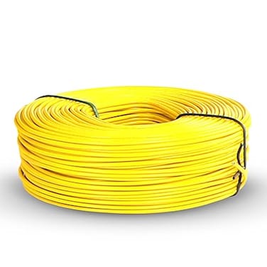 AL ARQAM Single Core Wire Cable Electrical Wire, Single Core Cooper Conductor, PVC Insulated,450/750V,(100 Meter) (6 mm Yellow)