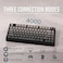 EPOMAKER x AULA F75 Gasket Mechanical Keyboard 75% Wireless Hot Swappable Gaming Keyboard with Five-Layer Padding&amp;Knob Bluetooth 2.4GHz USB-C RGB (Black Gradient LEOBOG Reaper Switch)